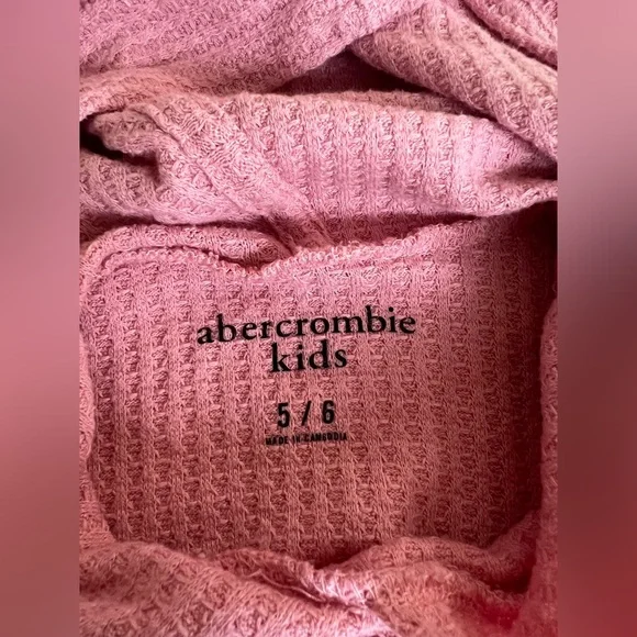Abercrombie Kids Ombre Rose Tie Front Hoodie - Picture 4 of 5